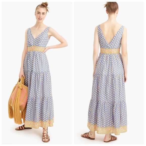 J. Crew Dresses & Skirts - J.Crew Cala Bria Tiered Maxi Dress NWT size 2